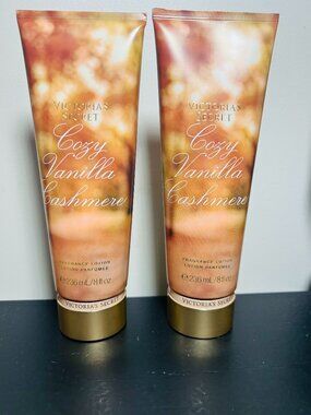 (2) Victoria's Secret Cozy Vanilla Cashmere Fragrance Body Lotions SEALED/NEW